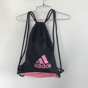 Two tone black and pink  adidas bag